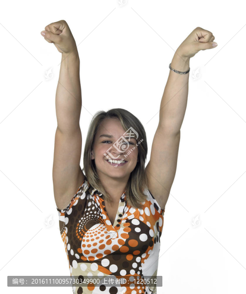 微笑的金發(fā)女孩贏得了