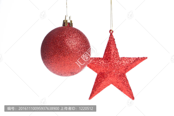 圣誕球和星星