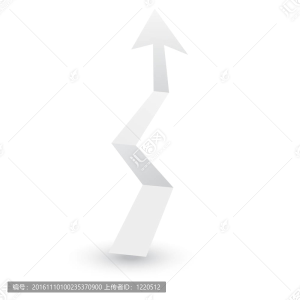 折紙箭頭紙；圖。