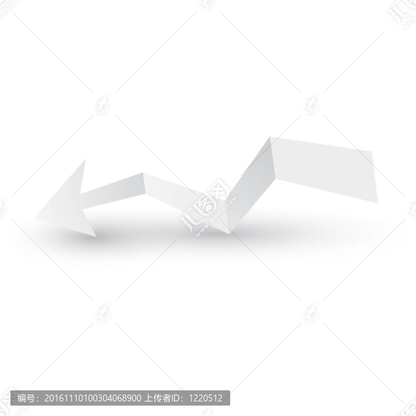 折紙箭頭紙；圖。