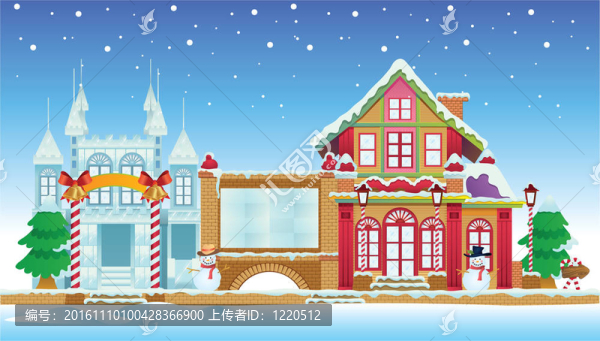 圣誕老人和冰城堡