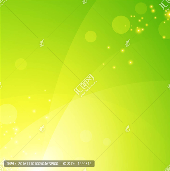 帶燈的綠色春天背景
