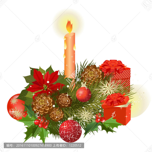 設(shè)計(jì)師的圣誕禮物和一束鮮花