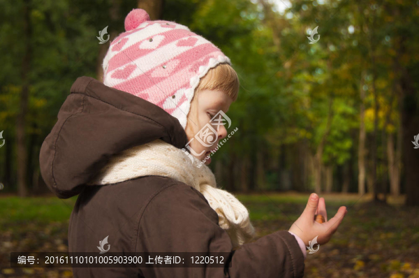 金發(fā)小女孩的肖像