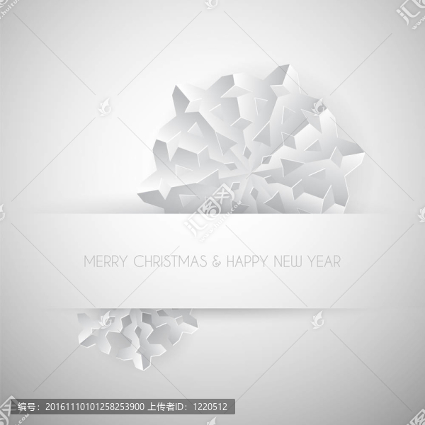 白色紙圣誕雪花