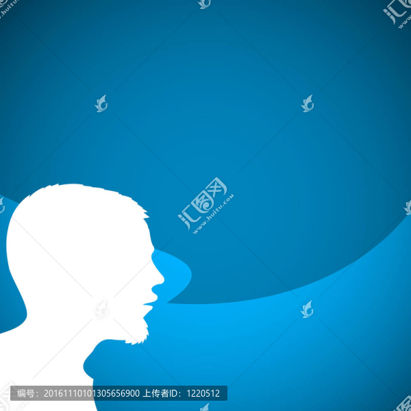 摘要人的剪影