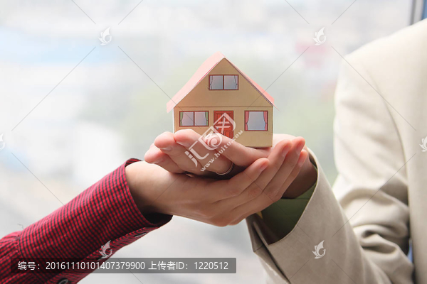 手掌上的房子