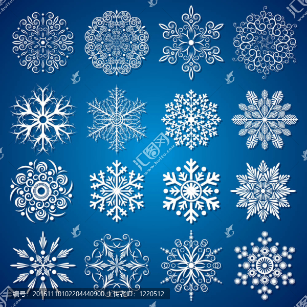 詳細(xì)的雪花