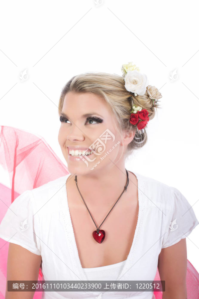 情人節(jié)的女孩-匯圖網(wǎng) www.fosd68.com 情人節(jié)的女孩