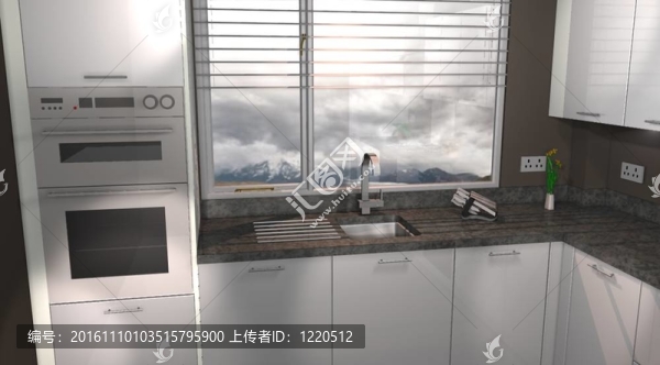 三維現(xiàn)代廚房設計