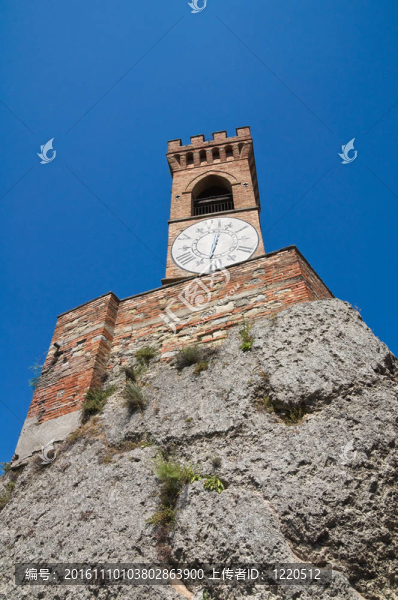 鐘塔。今年。Emilia,Romagna。意大利.
