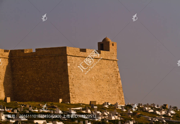 ribat,-馬赫迪耶-阿拉伯設防和墓地在突尼斯北部的海邊小鎮(zhèn)