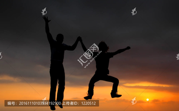 兩個(gè)快樂(lè)的運(yùn)動(dòng)員