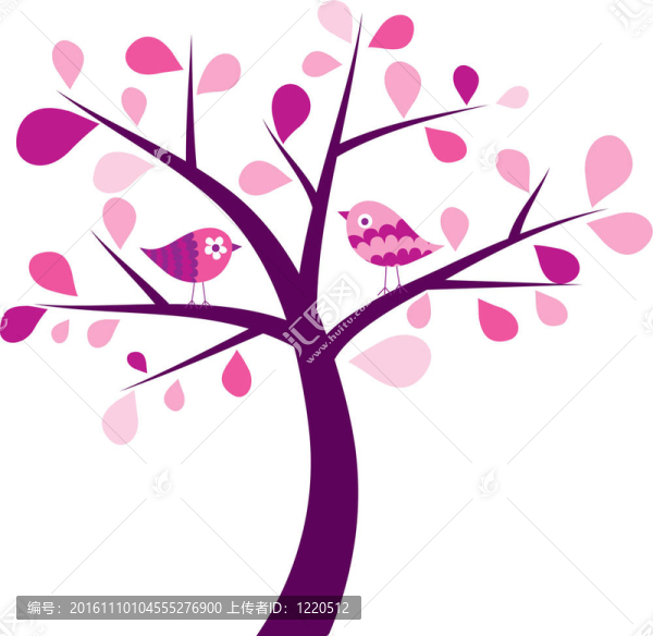 情人節(jié)背景樹