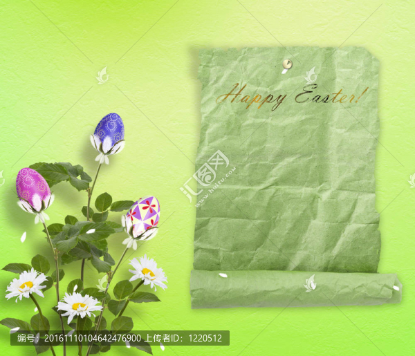 柔和的背景用五彩的雞蛋和鮮花來慶祝復(fù)活節(jié)