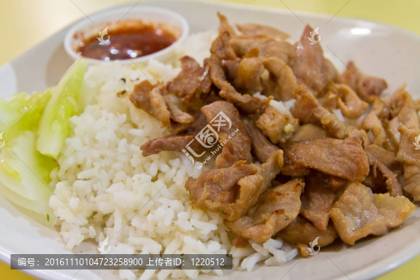 米飯炒豬肉