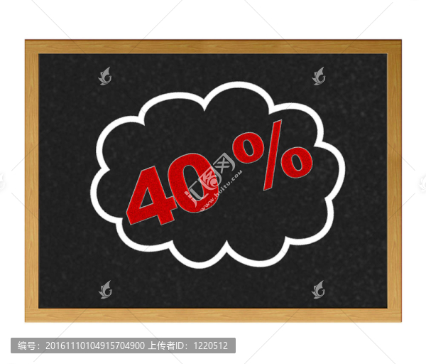 40%的折扣。