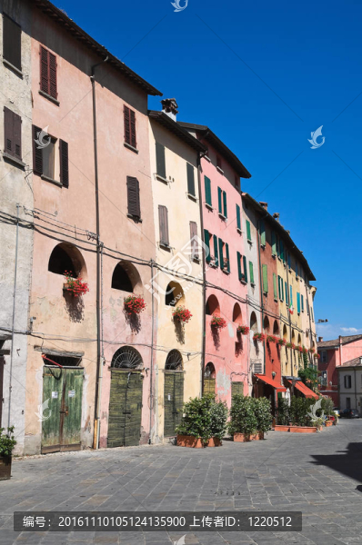 小巷。今年。Emilia,Romagna。意大利.