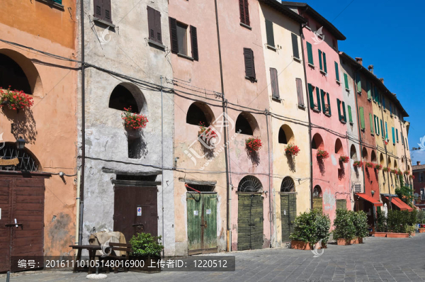 小巷。今年。Emilia,Romagna。意大利.