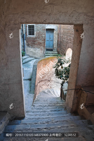 小巷。今年。Emilia,Romagna。意大利.