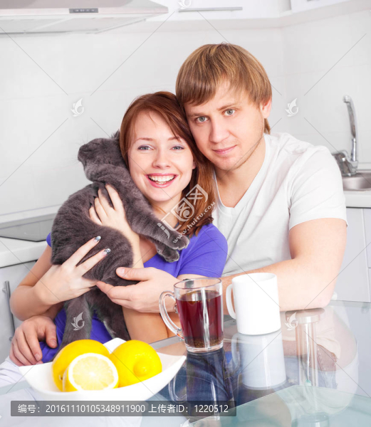 夫婦喝茶