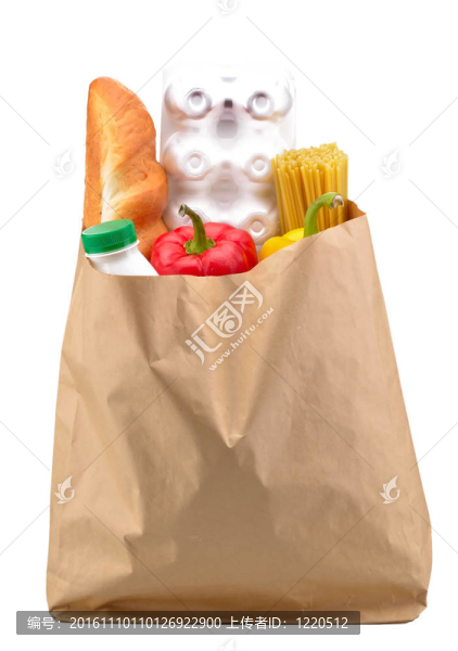 具有食品隔離的紙袋