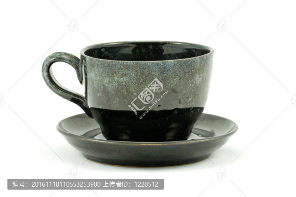黑色陶瓷咖啡杯