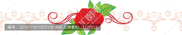 紅玫瑰與花卉裝飾