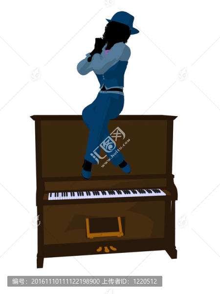 非洲裔爵士音樂(lè)家插畫(huà)
