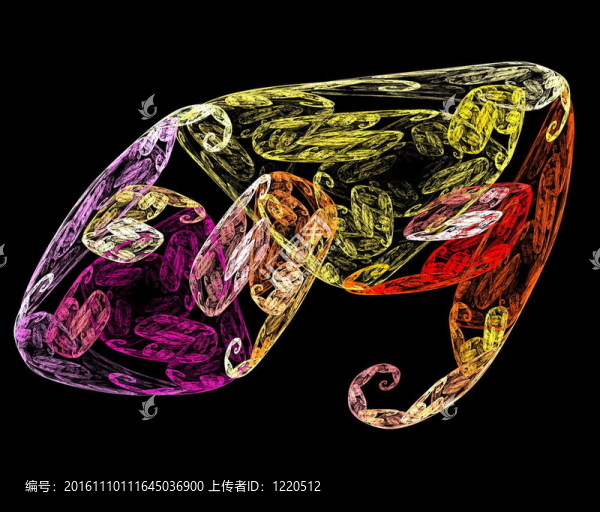 黑色數(shù)字分形