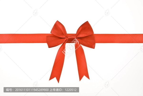 帶紅絲帶和蝴蝶結(jié)的禮品包裝