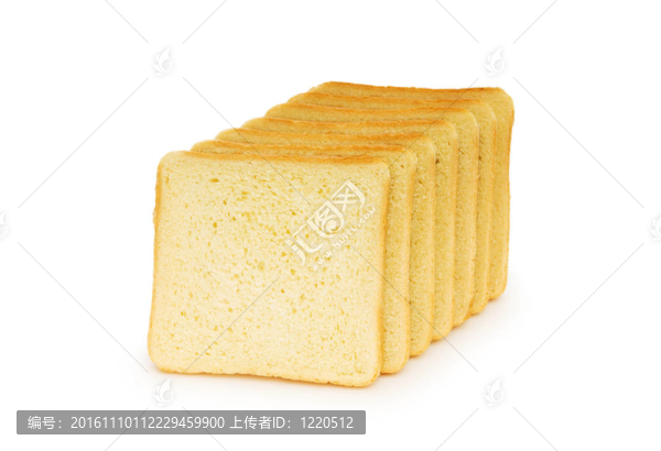 白底切片面包
