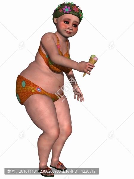 比基尼的女性幻想圖