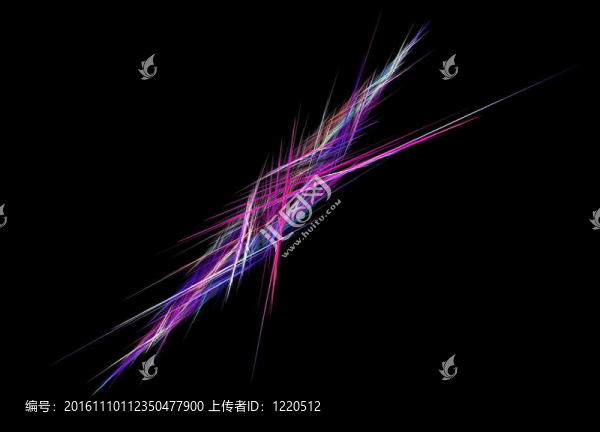黑色背景下的數(shù)字分形