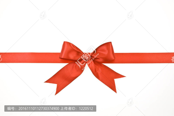 帶紅絲帶和蝴蝶結(jié)的禮品包裝