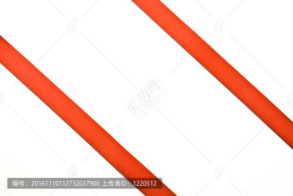 紅色禮品緞帶白色背景