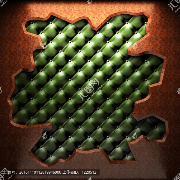 皮革上的紅色木板