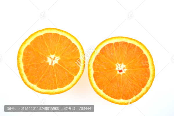 切開的橙子