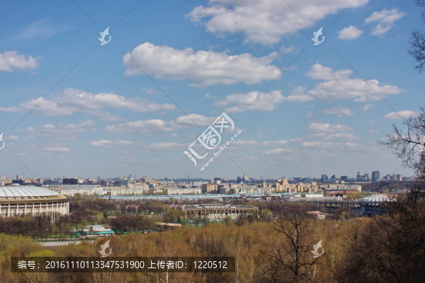 景觀；城市莫斯科；俄羅斯