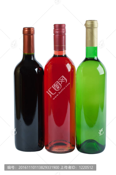 瓶紅；粉紅和白葡萄酒