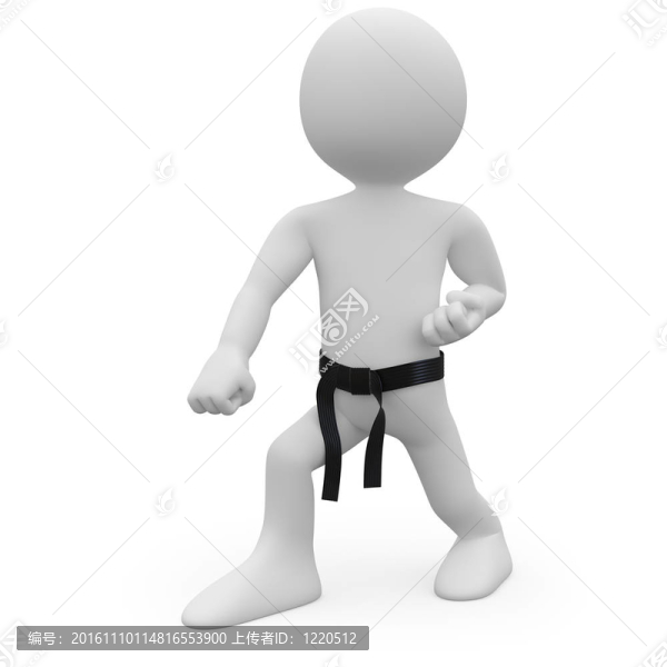 戰(zhàn)斗姿勢(shì)的男子
