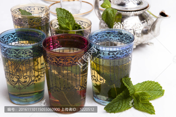 傳統(tǒng)的摩洛哥薄荷錫蘭茶