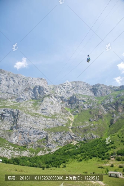 Picos,de,Europa山索道