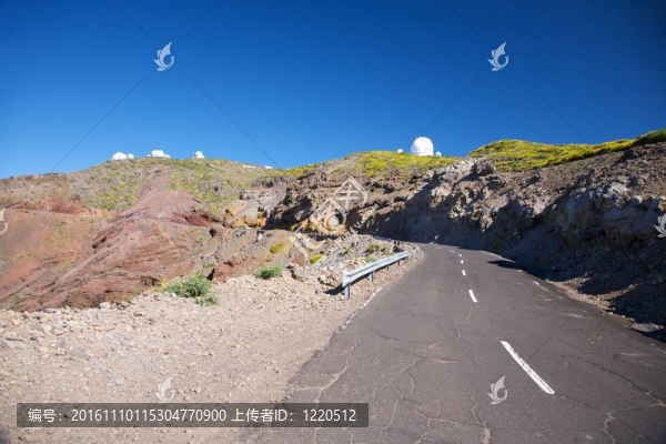 農(nóng)村公路和天文臺在拉帕爾馬