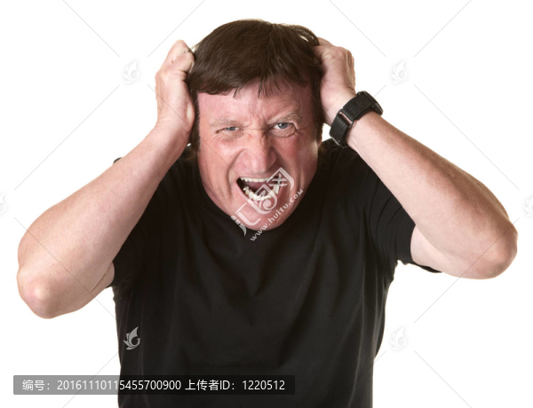 沮喪的成熟男人