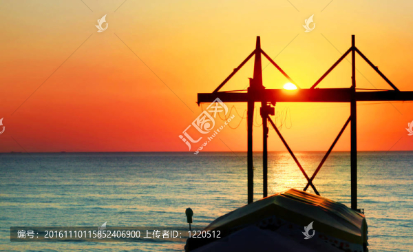 海上日落