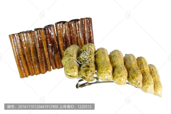 肉桂粉和花生發(fā)夾白色隔離