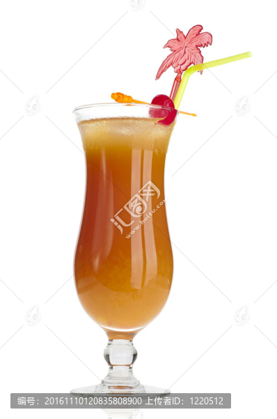 橙色的Campari颶風杯