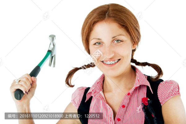 女人的辮子錘支架