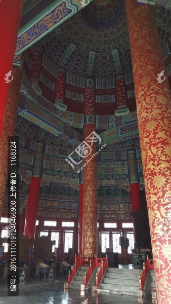 北京天壇祈年殿內(nèi)部